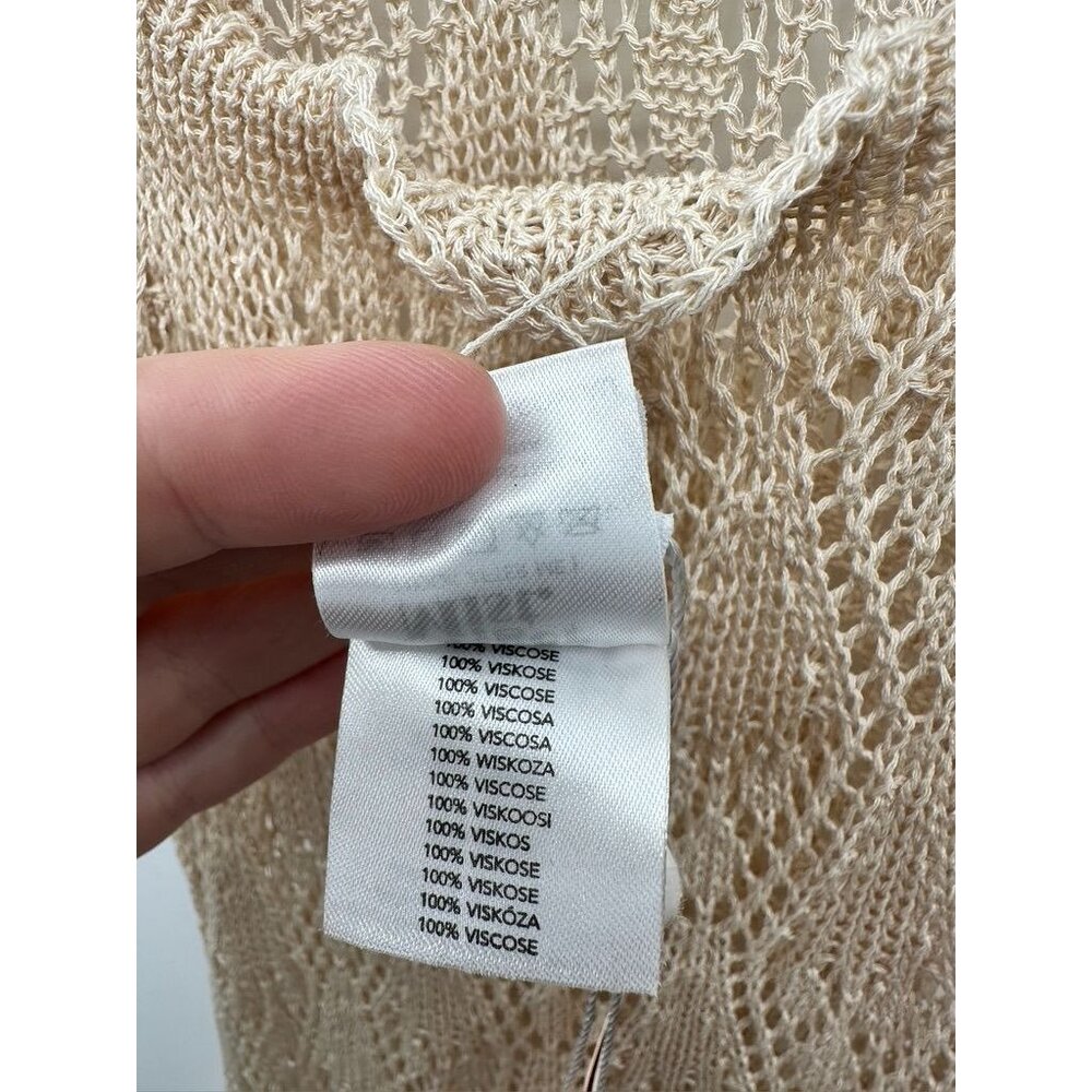Ardon Maxi Dress Cream Crochet Tiger Mist Size M - Picture 8 of 8